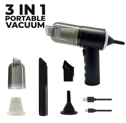 3-in-1 Portable Mini Vacuum Cleaner for Car & Home